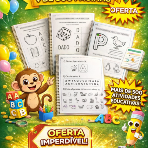 Combo Alfabetização divertida + de 500 páginas em PDF