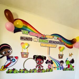 Painel dia das crianças gigante para impressão