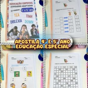 Apostila de Atividades adaptadas para Educação Especial 4 e 5 ano