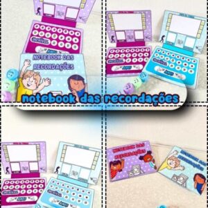 Notebook das recordações para impressão