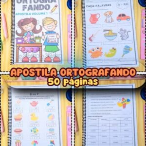 Apostila Ortografando 1° e 2° ano- 50 páginas para impressão