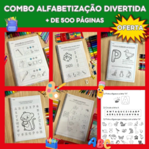 Combo Alfabetização divertida + de 500 páginas em PDF