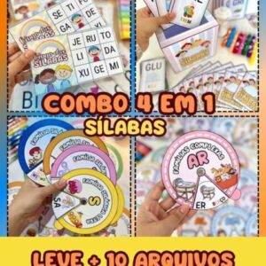 COMBO 2- SÍLABAS SIMPLES E COMPLEXAS 4 EM 1 em pdf