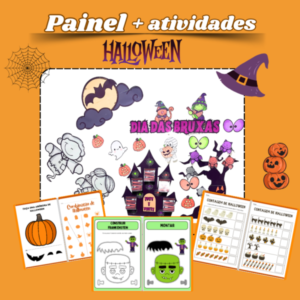 Kit Halloween- Painel e atividades arquivo digital