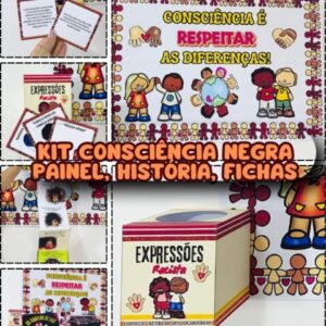 Super Kit Consciência Negra- Painel, história na caixa, fichas- arquivo digital