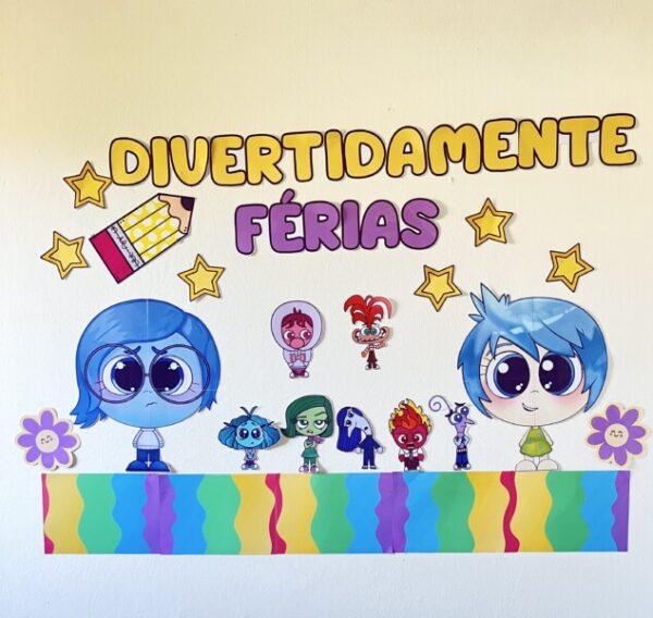 Painel divertidamente de férias- arquivo digital
