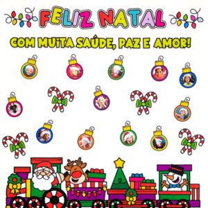 Painel Tema Feliz Natal versão 2 - arquivo digital