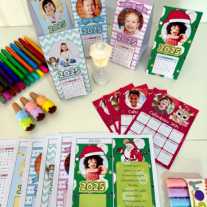 Calendários de mesa 2025 personalizáveis