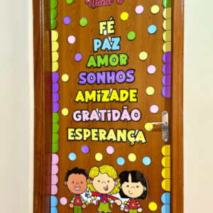 Decoração de porta tema Natal