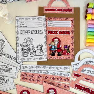 Kit Capas de Atividades tema Papai Noel.