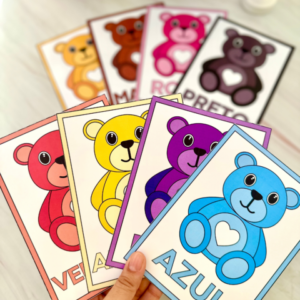 Cards Cores-Ursinhos para impressão