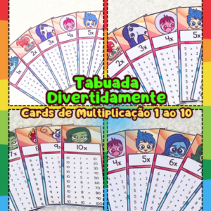 Tabuada Divertidamente: Cards de Multiplicação 1 ao 10