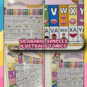 Silabário Ilustrado simples Fônico