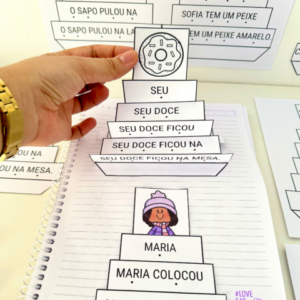 Fichas de Leitura dobradura para impressão