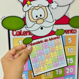 Cartaz Calendário do Advento Papai Noel