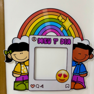 Moldura para foto tema “Meu 1º dia” para impressão