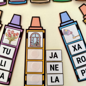 "Palavras em Sílabas" para impressão