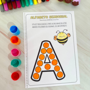 Alfabeto Sensorial para impressão