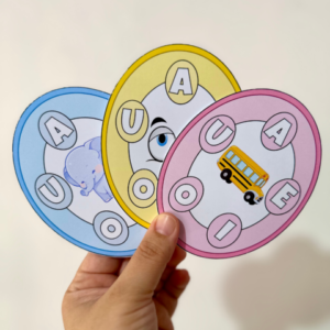 Roda das Vogais para impressão