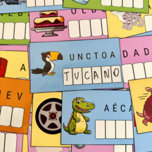 Fichas Desembaralhe Letras para impressão