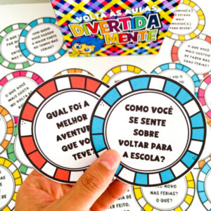 Dinâmica Volta às Aulas Divertidamente para impressão