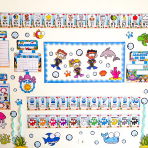 Decoração de sala-Fundo do mar para impressão