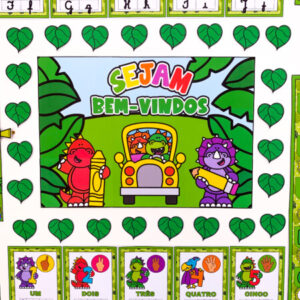 Kit decoração de sala- Dinossauros para impressão