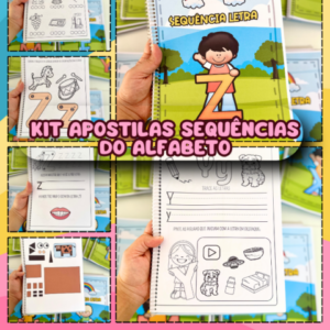 Kit com 26 Apostilas de atividades e recursos para trabalhar as letras do Alfabeto para impressão