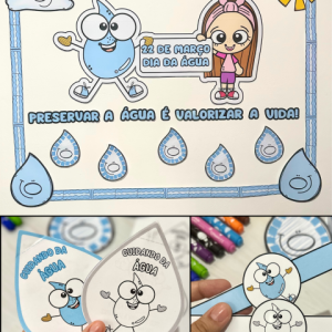 Kit tema “Dia da Água” para impressão