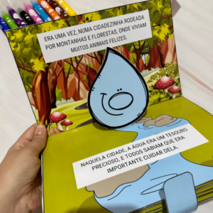 Livro 3D “O Tesouro na Floresta”- dia da água para impressão