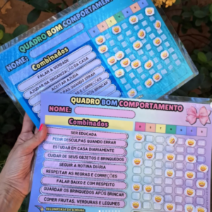 Kit completo Rotina Infantil e bom comportamento para Casa- para impressão