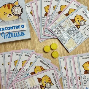 Recurso Encontre o intruso numerais para impressão