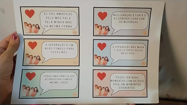 Recurso Afirmações Positivas Pais Separados para impressão- recurso terapêutico - Imagem 2