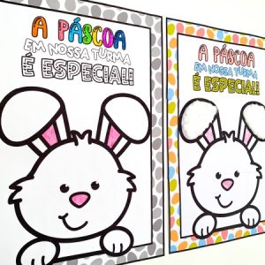 Cartaz Coletivo de Páscoa para impressão
