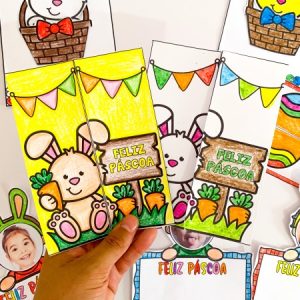 Kit de Cartões para Colorir - Páscoa para impressão