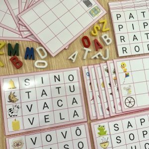 Tabuleiro das Palavras para impressão