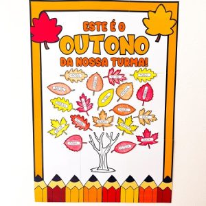 Cartaz: Outono Nossa turma para impressão