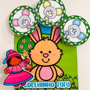 Luva Musical Pedagógica do Coelhinho Fufu para impressão