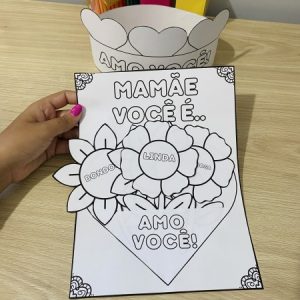 Lembrançinha "Mamãe você é..." para impressão