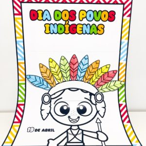 Cartaz Colaborativo Dia dos Povos Indígenas para impressão