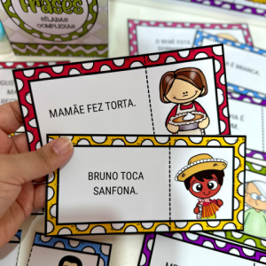 Quebra-cabeça das Frases Sílabas Complexas para impressão