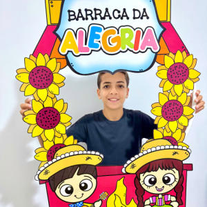 Moldura foto tema Festa Junina para impressão
