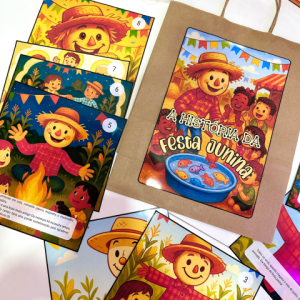 História da Festa Junina na sacola para impressão