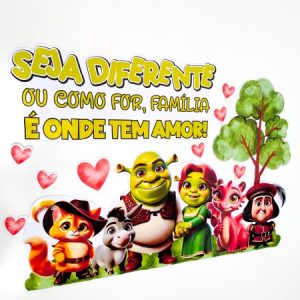 Dia da Família - Shrek para impressão para impressão