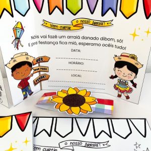 Convite para Festa Junina (arraiá) para impressão