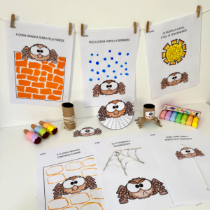 Kit de Atividades de Artes tema Dona Aranha para  impressão
