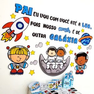 Kit Tema Dia dos Pais versão 1 para impressão