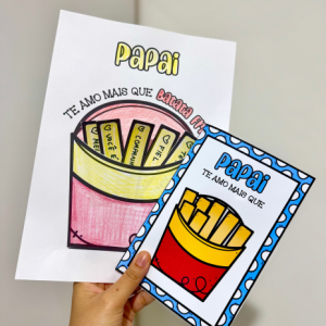 Kit Dia dos Pais tema Batata Frita versão 2 para impressão