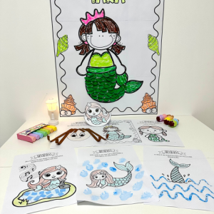 Kit de Cartaz colaborativo e atividades de Artes tema Iara- Folclore para impressão