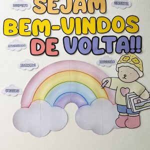 Painel Bem-vindos de Volta- Bobbie Goods para impressão